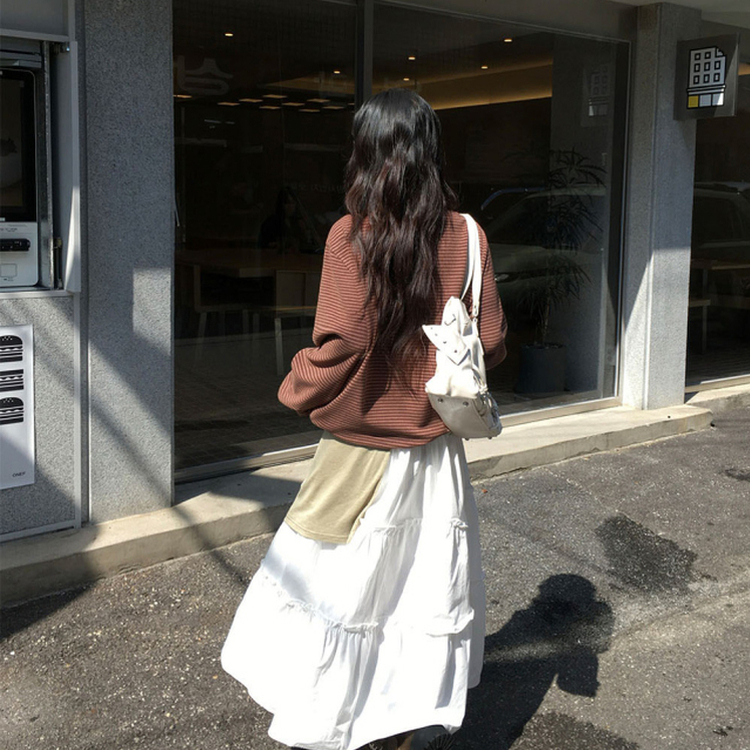 ストライプストリングTシャツ(5color) BROWN