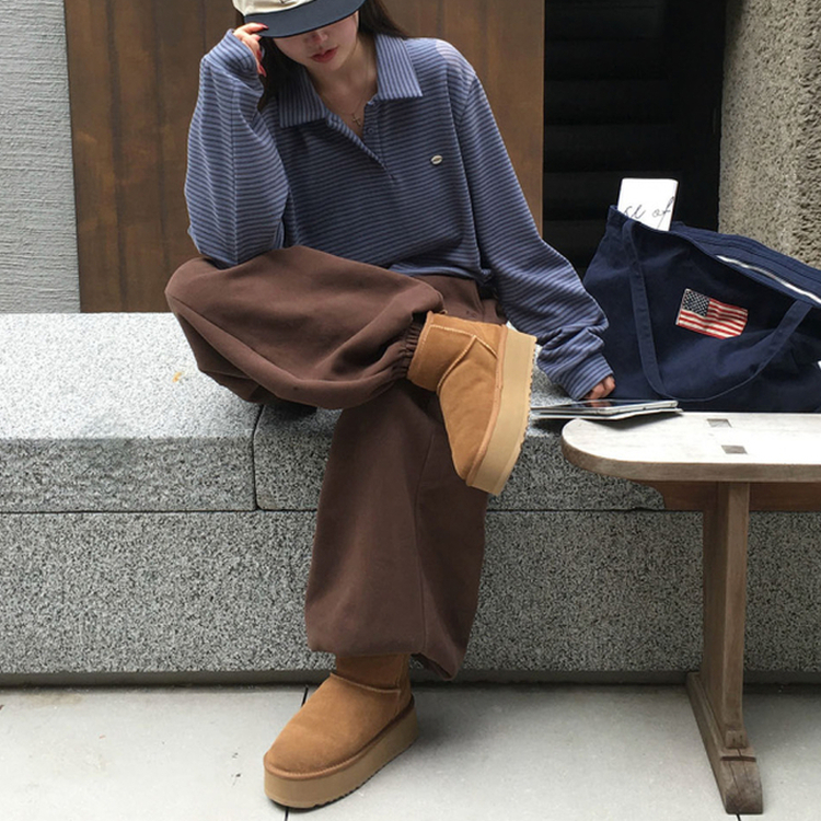 ストライプストリングTシャツ(5color) BLUE