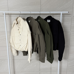 ミリタリークロップクロップジャンパー