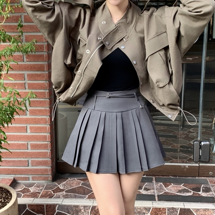 ミリタリークロップクロップジャンパー KHAKI