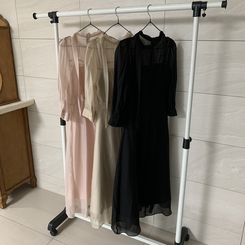 ラボンシースルーロングワンピース