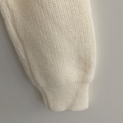 クロップハーフジップアップニット