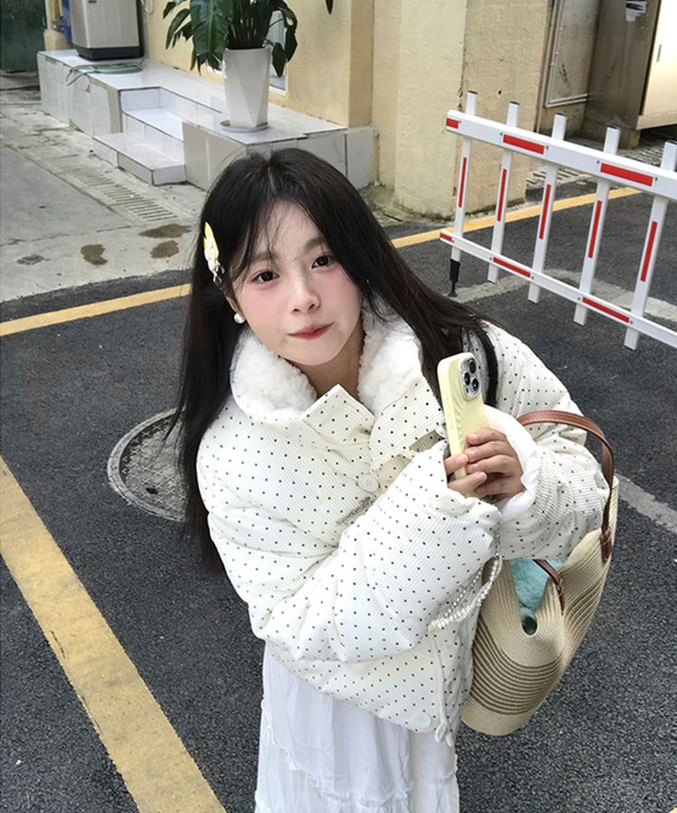 미니 도트 패딩