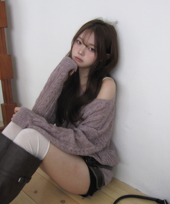 アルパカワンオフニット(5color) PURPLE