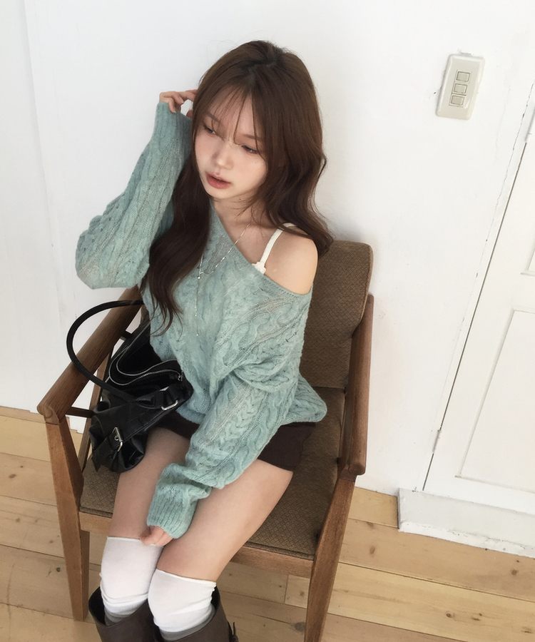 アルパカワンオフニット(5color) MINT