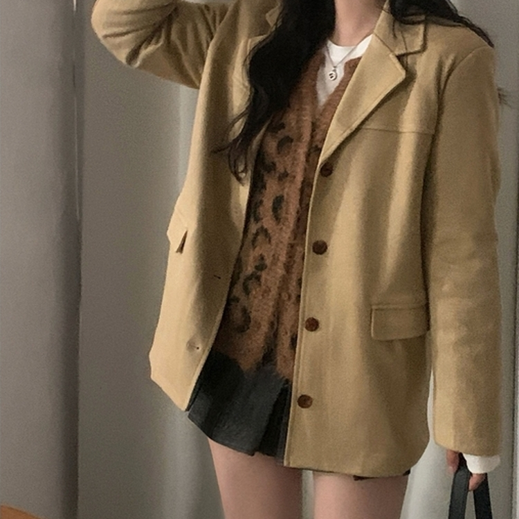 アンゴラレオパードニットカーディガン｜カーディガン｜韓国