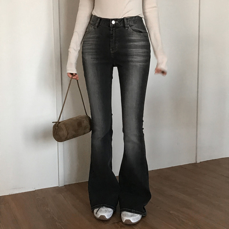 グレーシティブーツカットデニムパンツ｜デニム｜韓国