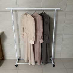 ホルターシフォンシャーリングロングワンピース