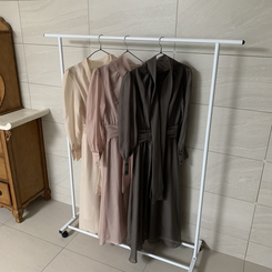 ホルターシフォンシャーリングロングワンピース