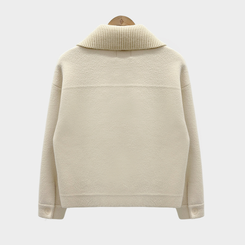 귀여움 조절가능,카라 2가지 스타일링 루즈핏 숏코트 자켓