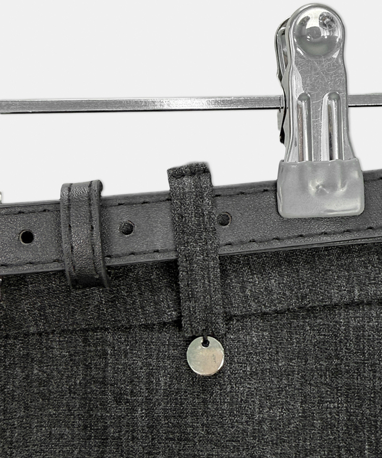 【ベルト付き】モダンスリットミニパンツスカート