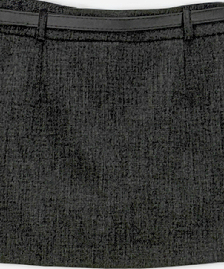 【ベルト付き】モダンスリットミニパンツスカート