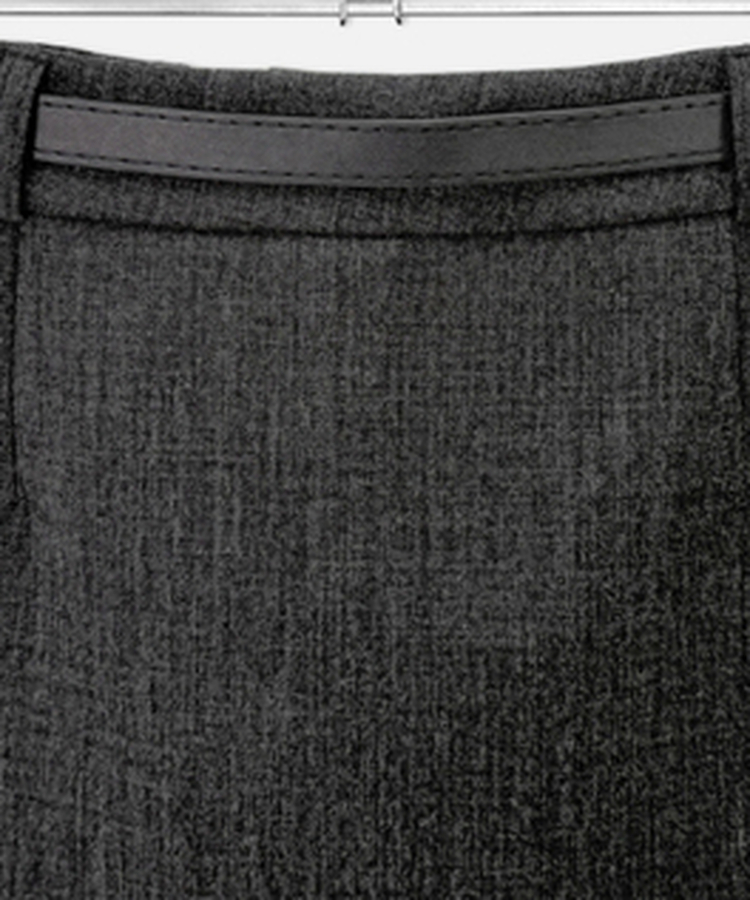 【ベルト付き】モダンスリットミニパンツスカート