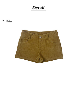 コーデュロイカジュアルホットパンツ