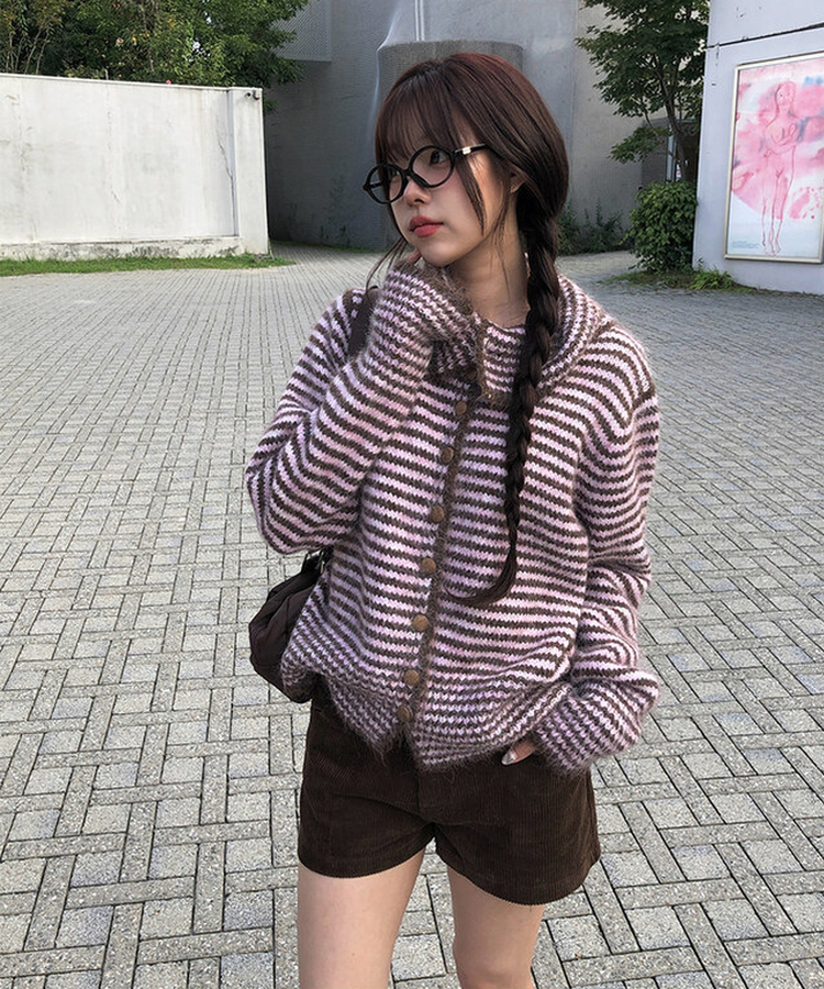 コーデュロイカジュアルホットパンツ BROWN