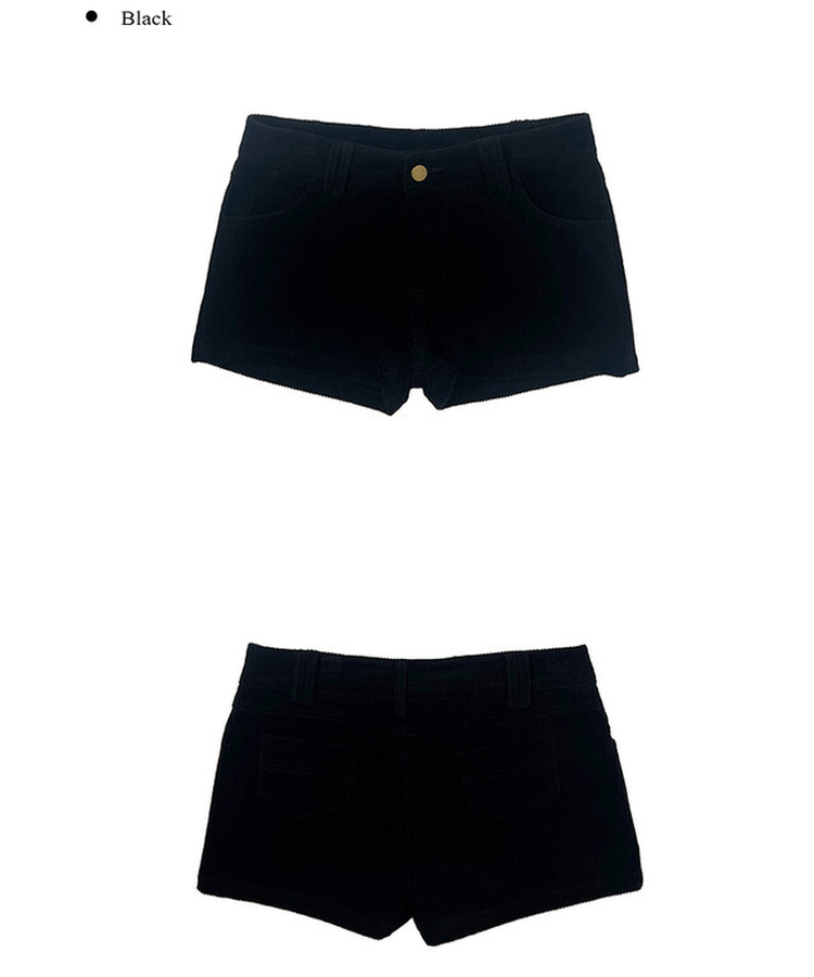 コーデュロイカジュアルホットパンツ