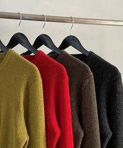 ラウンドネックカーディガン