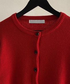 ラウンドネックカーディガン