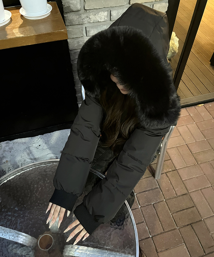 ショートファーダウン BLACK