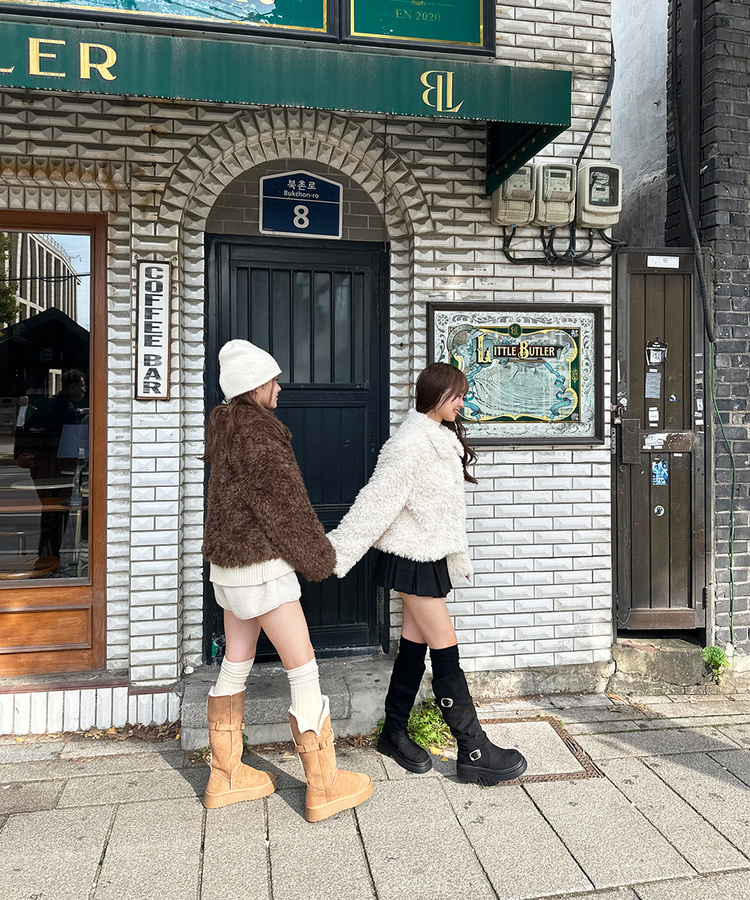 뽀글이 후리스 퍼 자켓