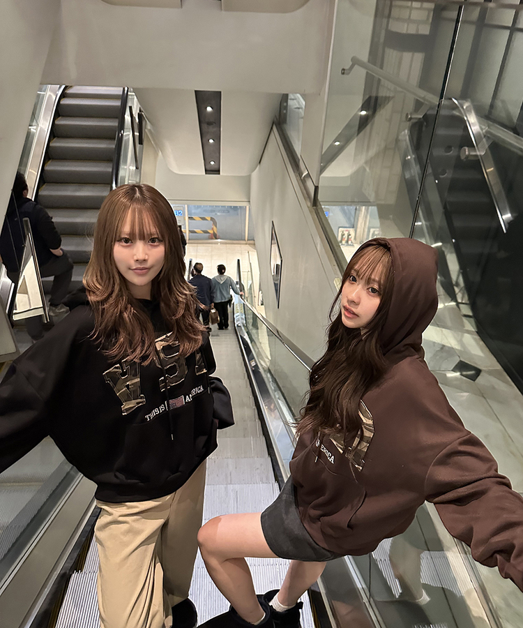 카모 USA 후드 브라운