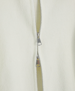 フェイクファーニットジップアップ