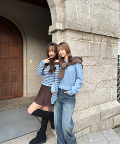 プリーツミニスカート BROWN