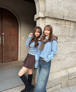 プリーツミニスカート BROWN