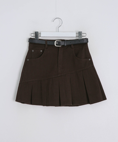 プリーツミニスカート