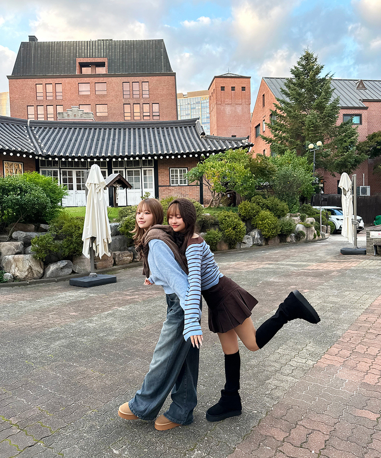 プリーツミニスカート BROWN