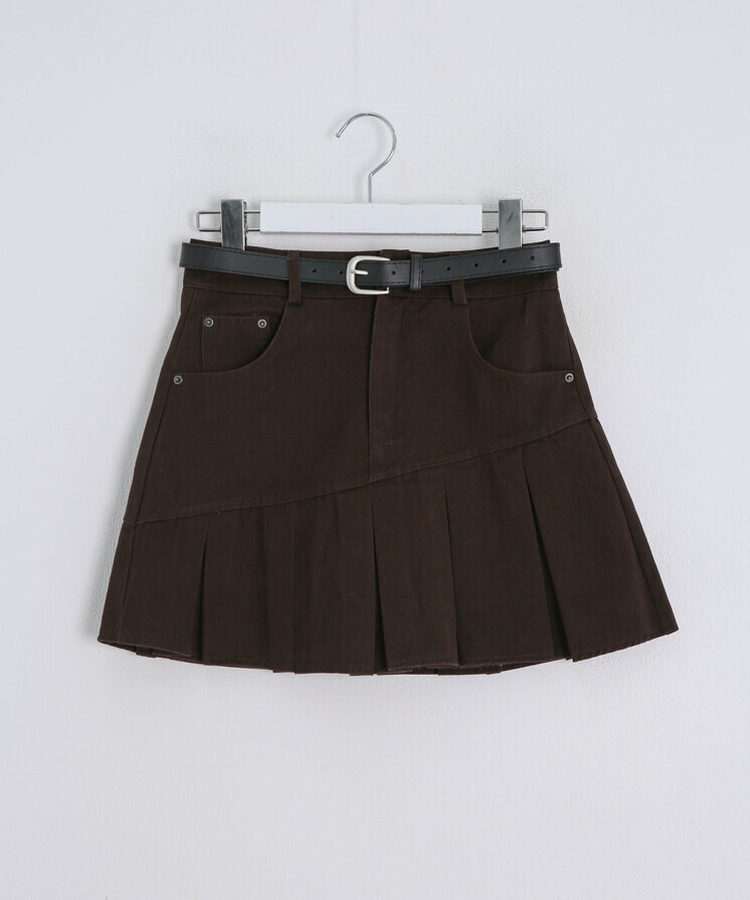 プリーツミニスカート