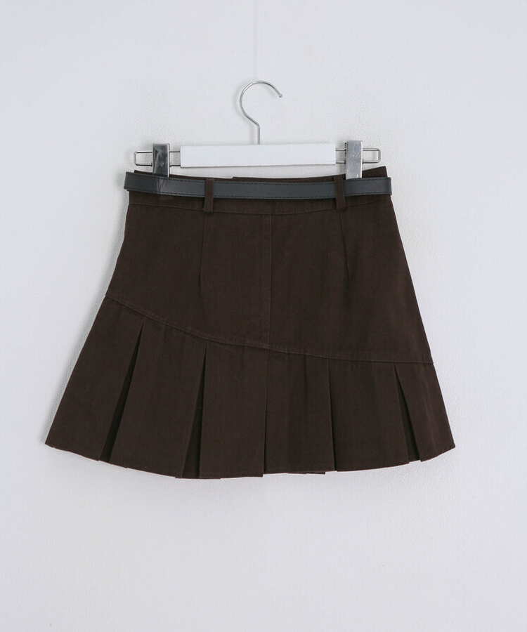 プリーツミニスカート