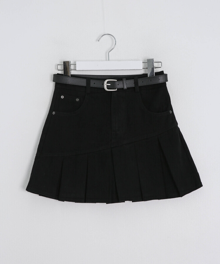 プリーツミニスカート