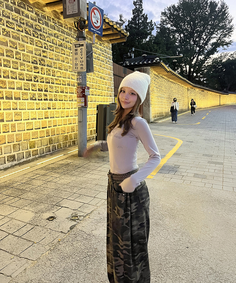 데일리 스터드 벨트 브라운