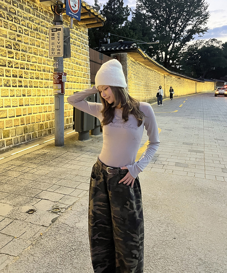 데일리 스터드 벨트 브라운