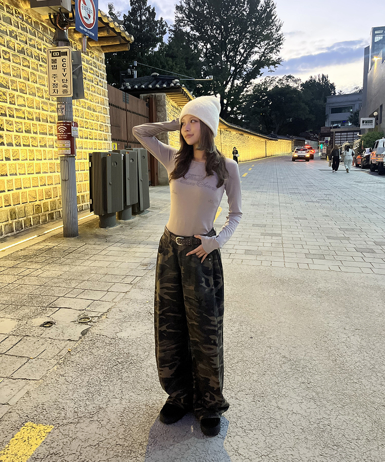 데일리 스터드 벨트 브라운