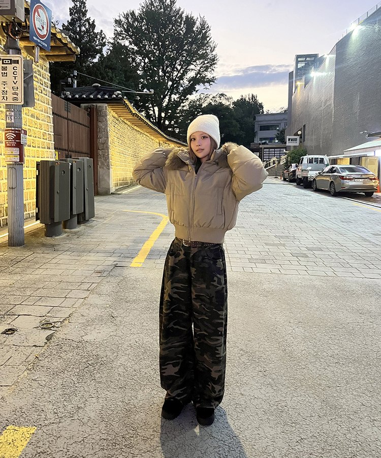 데일리 스터드 벨트 브라운