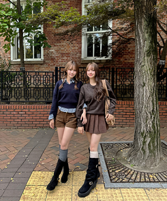 ニットニーハイソックス CHARCOAL