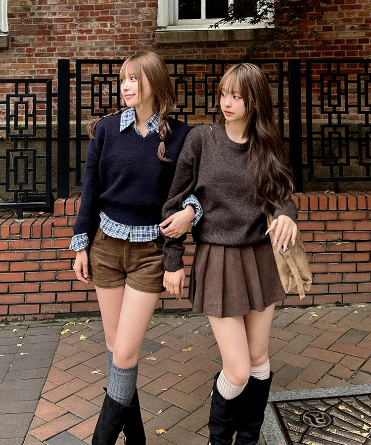 ニットニーハイソックス CHARCOAL