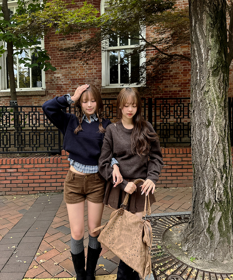 ニットニーハイソックス CHARCOAL