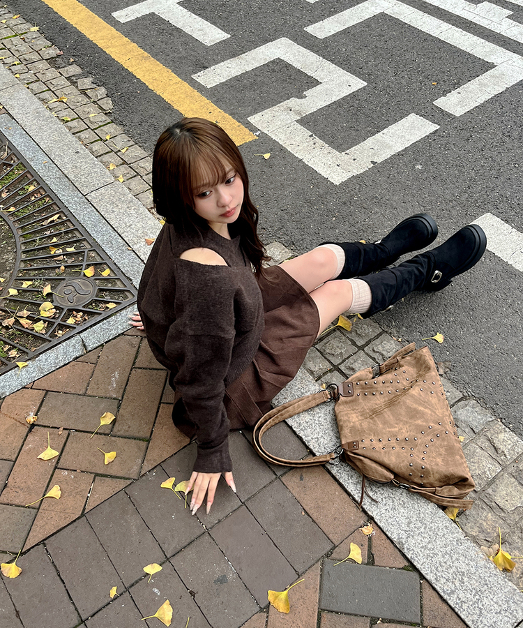 베이직 데일리 하이 니삭스  베이지