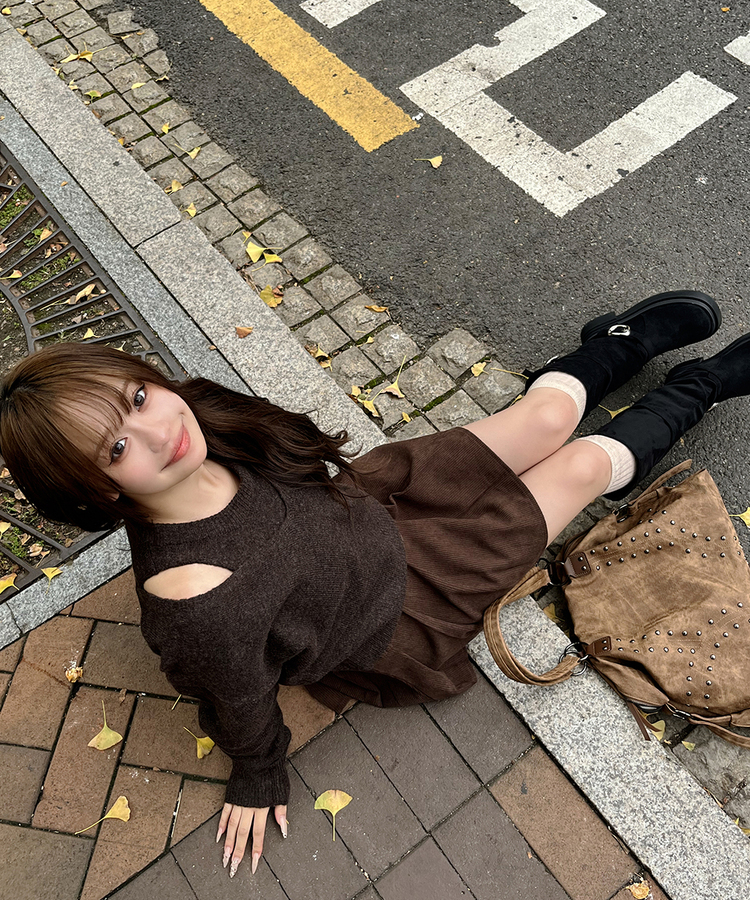 베이직 데일리 하이 니삭스  베이지