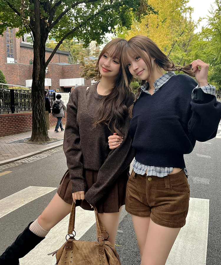 베이직 데일리 하이 니삭스  베이지