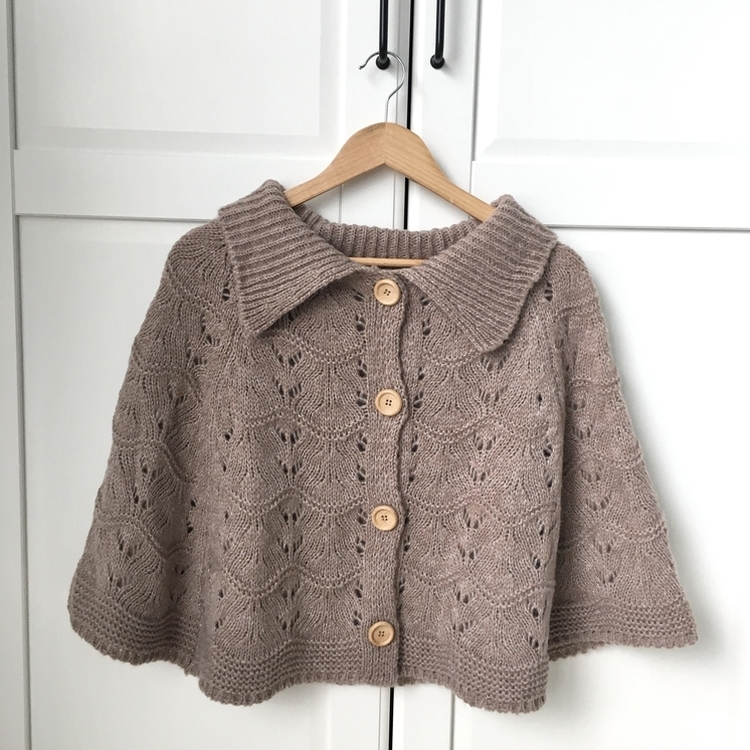 달빛천사 빈티지 대장 모리걸 우드버튼 판초 카라 케이프 망토