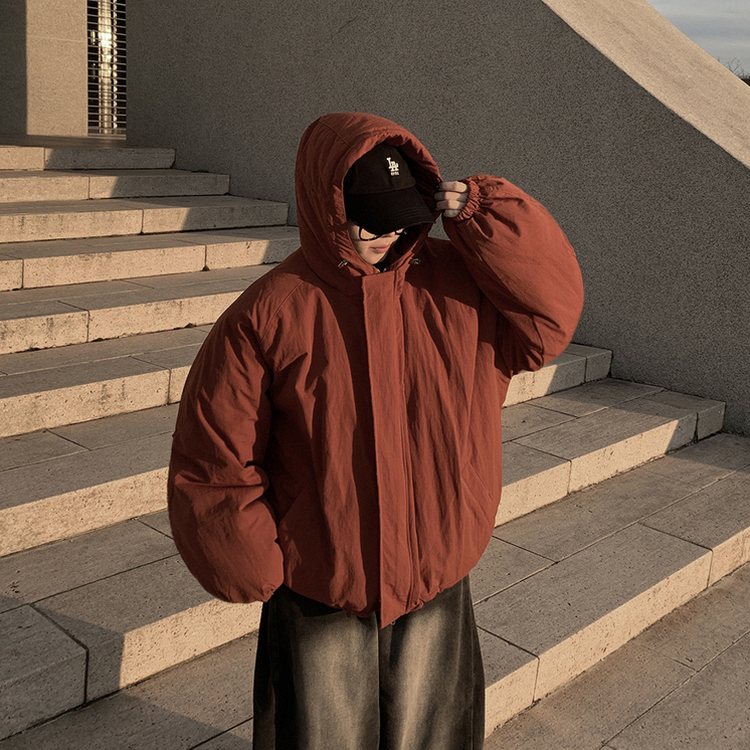 한파종결 패딩엔 후드가 필수 왕오버핏 푸퍼 후드 숏패딩 빅사이즈 벽돌