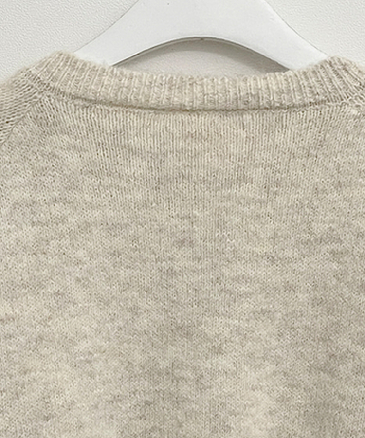 시그니처라운드벌룬루즈핏니트가디건