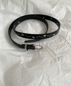 スタースタッドスリムレザーベルト