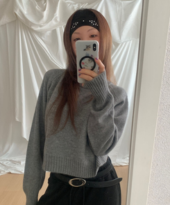 スタッドリブバンダナ BLACK