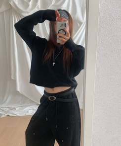 スタッドリブバンダナ GREY