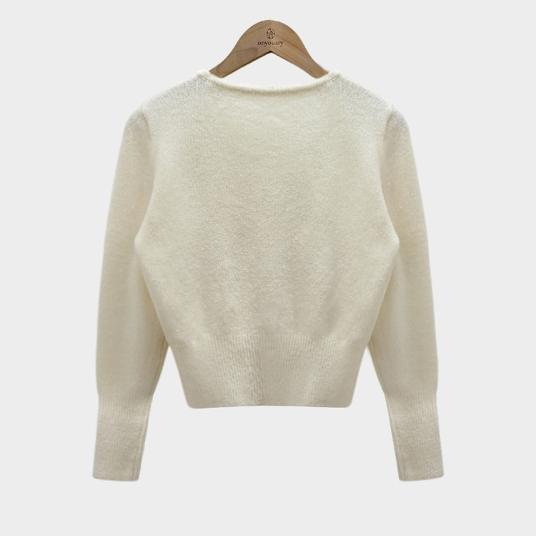 허리3kg 잘록해보이는 핏슬림핏 라운드 니트